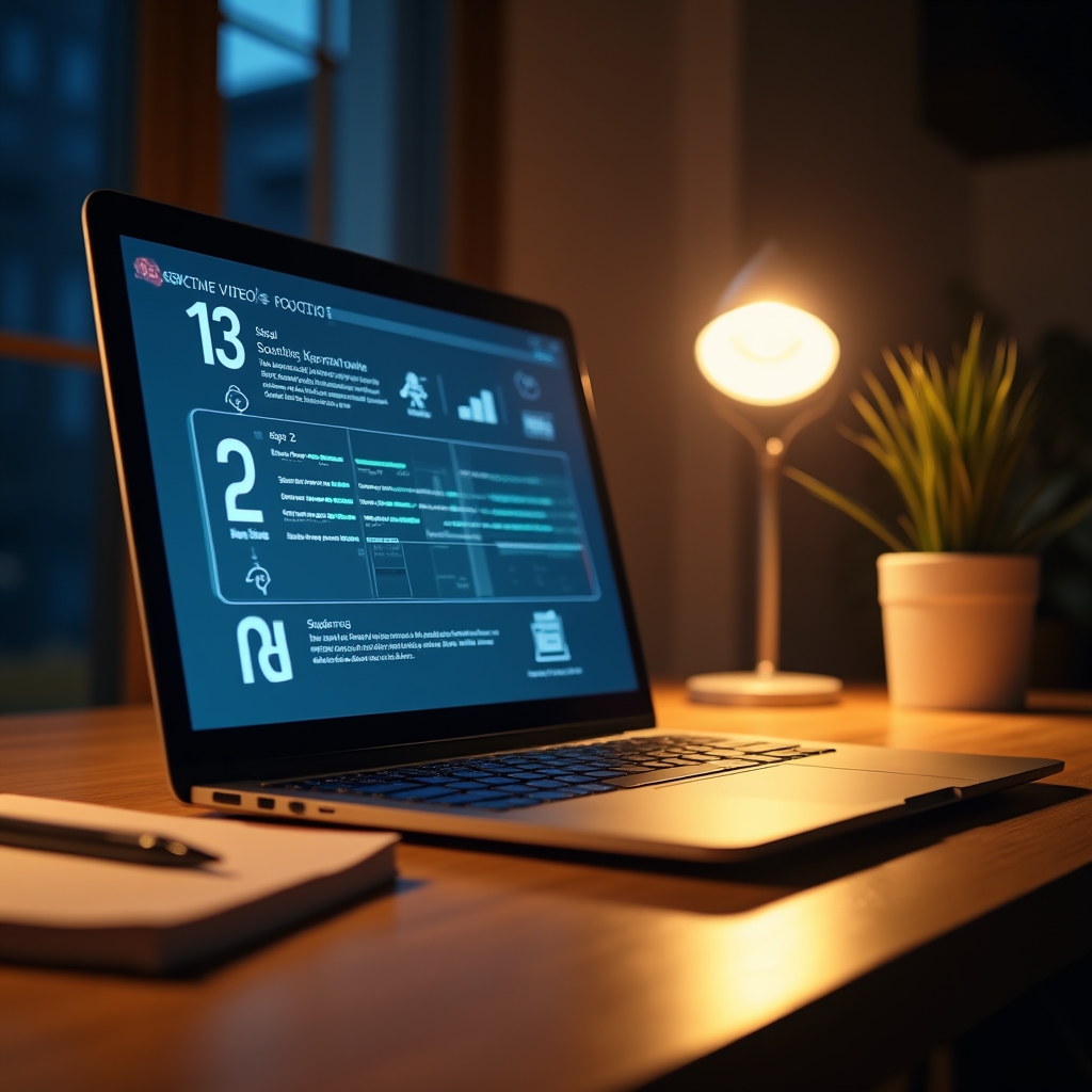 Пошаговый видеоурок по цифровой грамотности на экране ноутбука